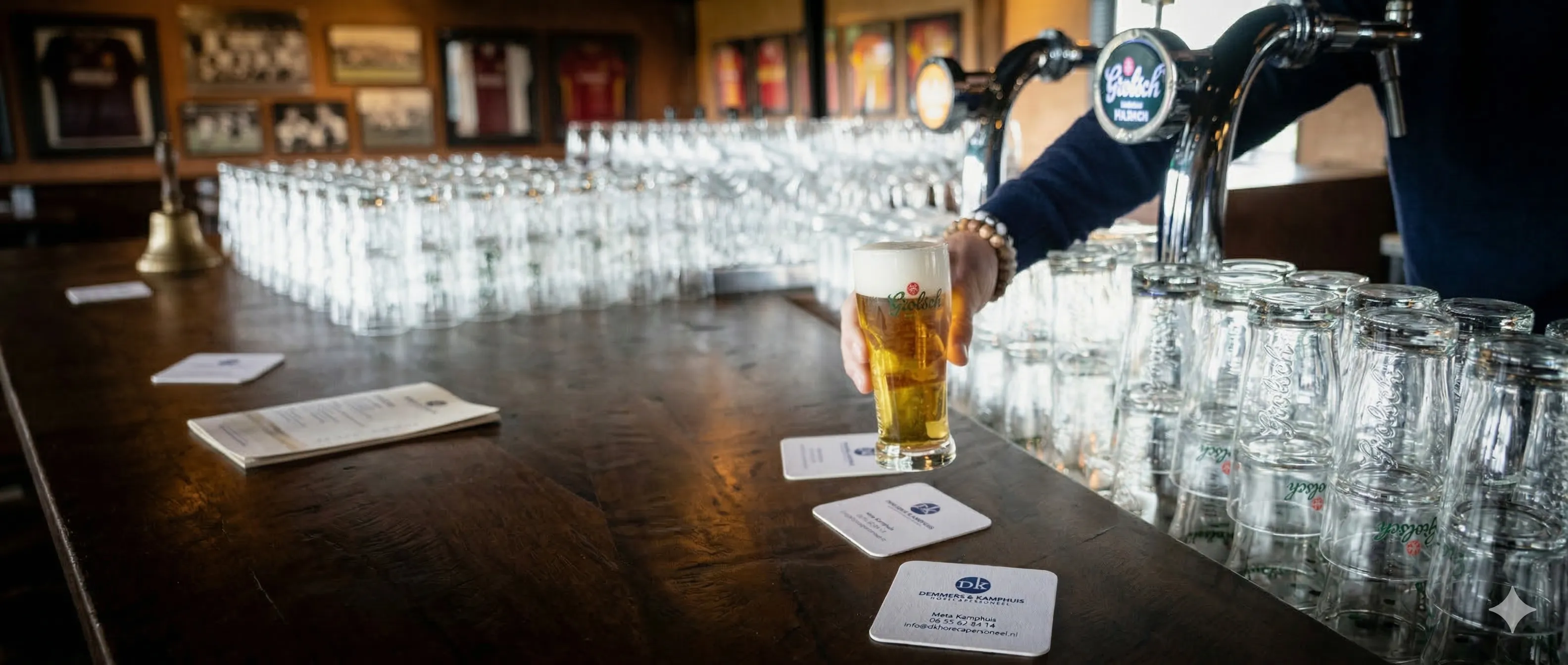 Horecapersoneel aan het werk